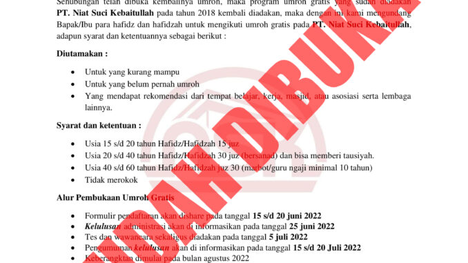 PENGUMUMAN NSK GROUP - 010-SR-P-V-2022-1 --------